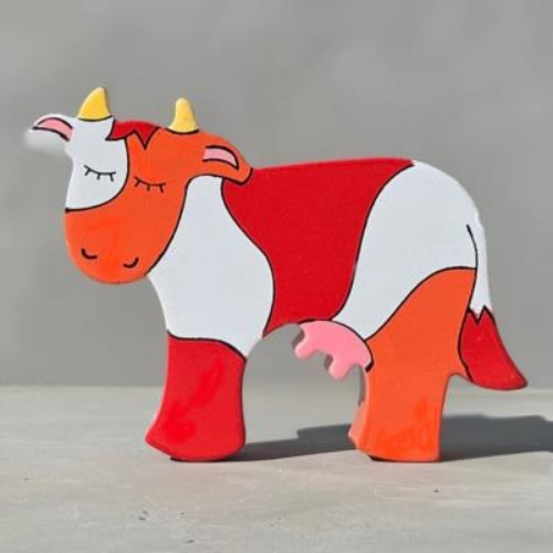 Picture of Cow magnetic wooden animals magnet